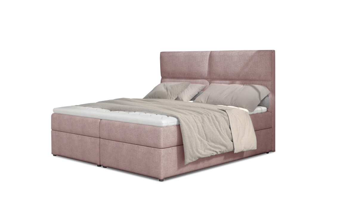 Boxspring PILANSI 12 160x200, růžová látka