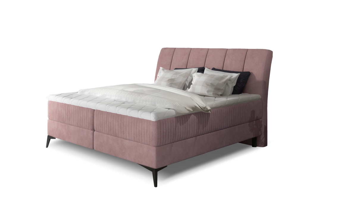 Boxspring PLANIFLORA 10 140x200, růžová látka