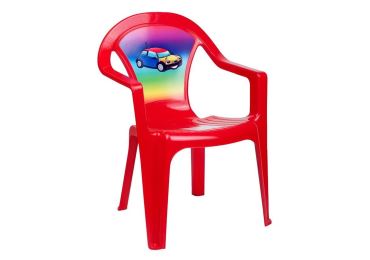 Dětská zahradní židle LARRY, červená