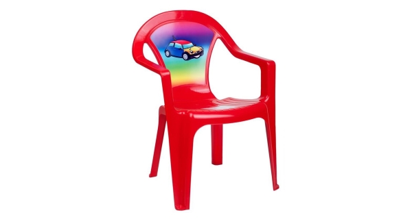 Dětská zahradní židle LARRY, červená