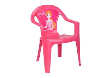 Dětská zahradní židle LARRY, růžová