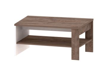 Konferenční stolek KOKTAIL, tmavý dub/bílý vysoký lesk