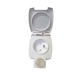 Koupelnová zrcadlová skříň VR 21 s LED osvětlením, bílá/beton Z EXPOZICE PRODEJNY, II. jakost