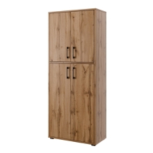 Policová skříň NEJBY GIANNI PREMIUM, korpus: dub wotan, dvířka: dub wotan