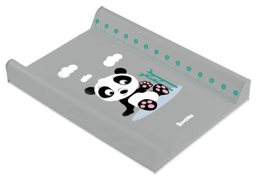 Přebalovací podložka KAHUI, šedá s pandou
