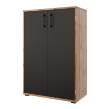 Skříňka NEJBY GIANNI PREMIUM typ 1, korpus: dub wotan, dvířka: antracit