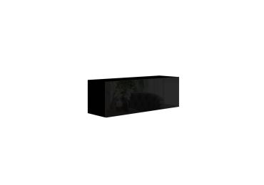 Závěsná skříňka ANTOFALLA typ 6, černá/černý lesk Z EXPOZICE PRODEJNY, II. jakost